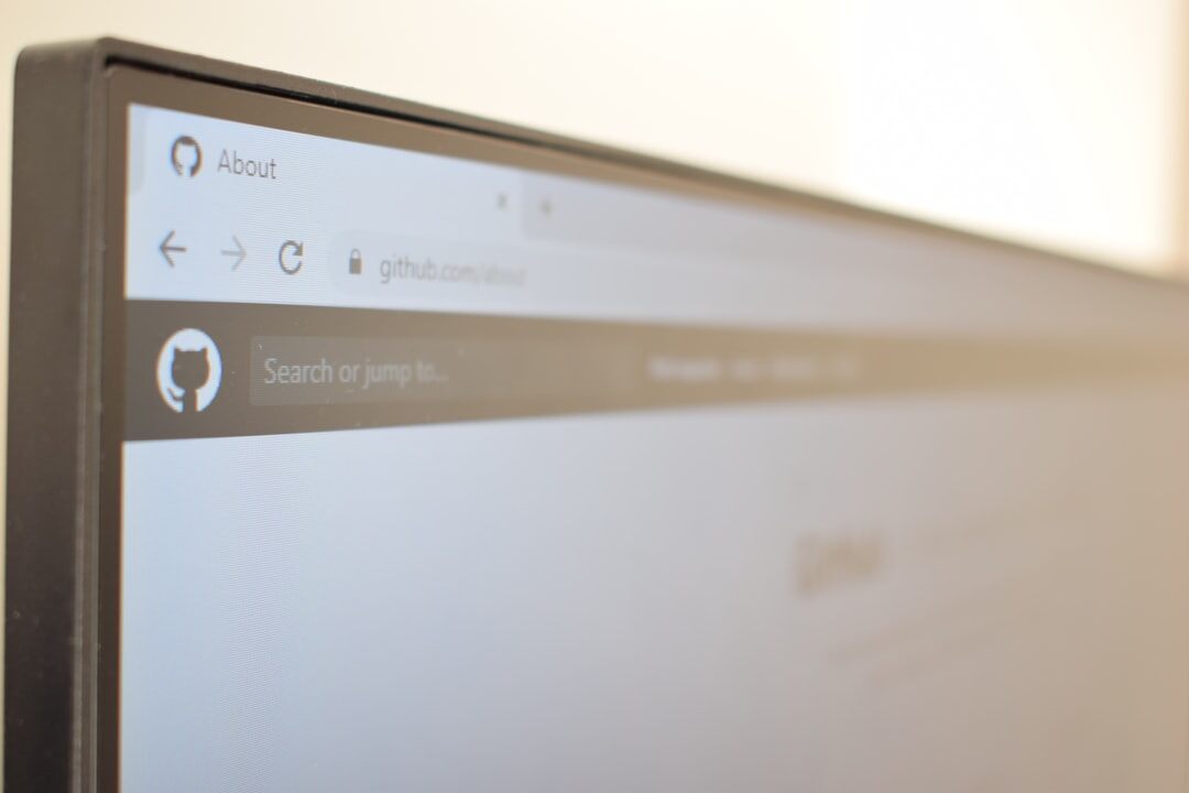 blog post on screen