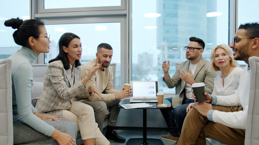 team discussing ideas