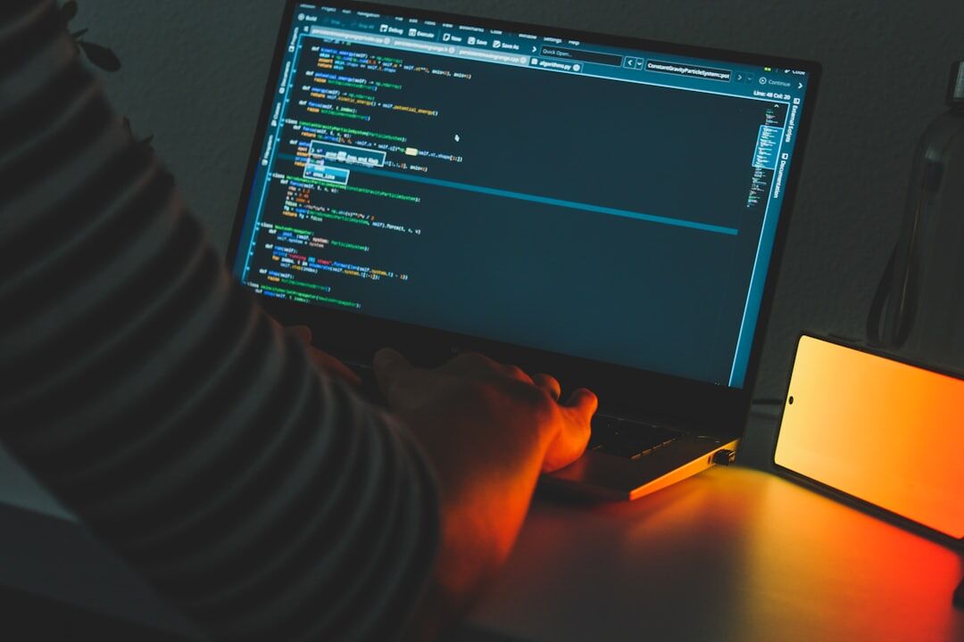 blog programmer at work